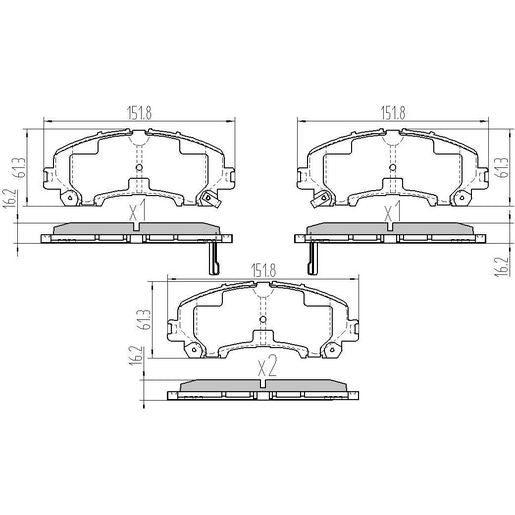 RDA Brakes Extreme Brake Pad Set Front RDX2380SM