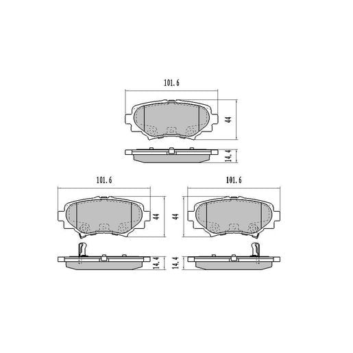 RDA GP Max Brake Pad Set Rear RDB2233