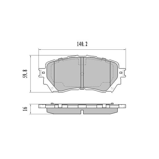 RDA Phantom Ceramic Brake Pad Set Front RDC2230