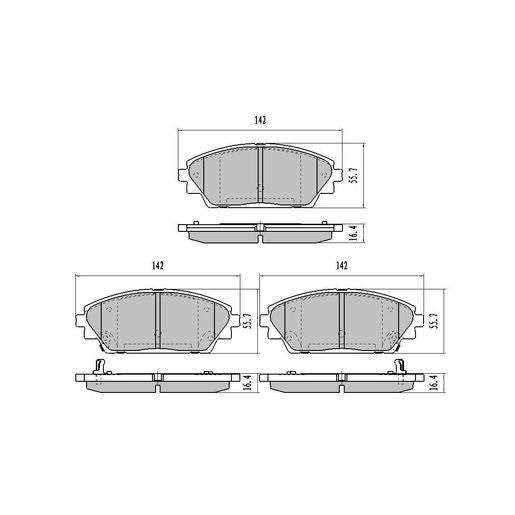 RDA Brakes Extreme Brake Pad Set Front RDX2232SM