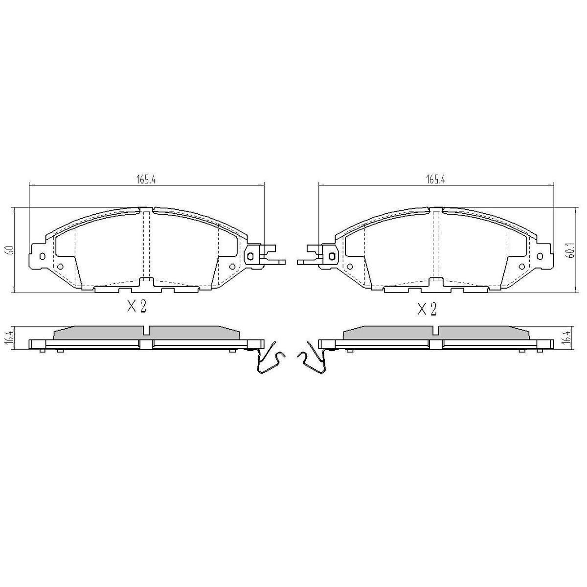 RDA Brakes Extreme Brake Pad Set Front RDX2384SM