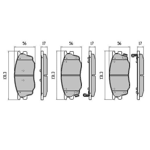 RDA GP Max Brake Pad Set Front RDB1682