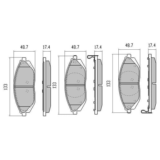 RDA Phantom Ceramic Brake Pad Set Front RDC2176