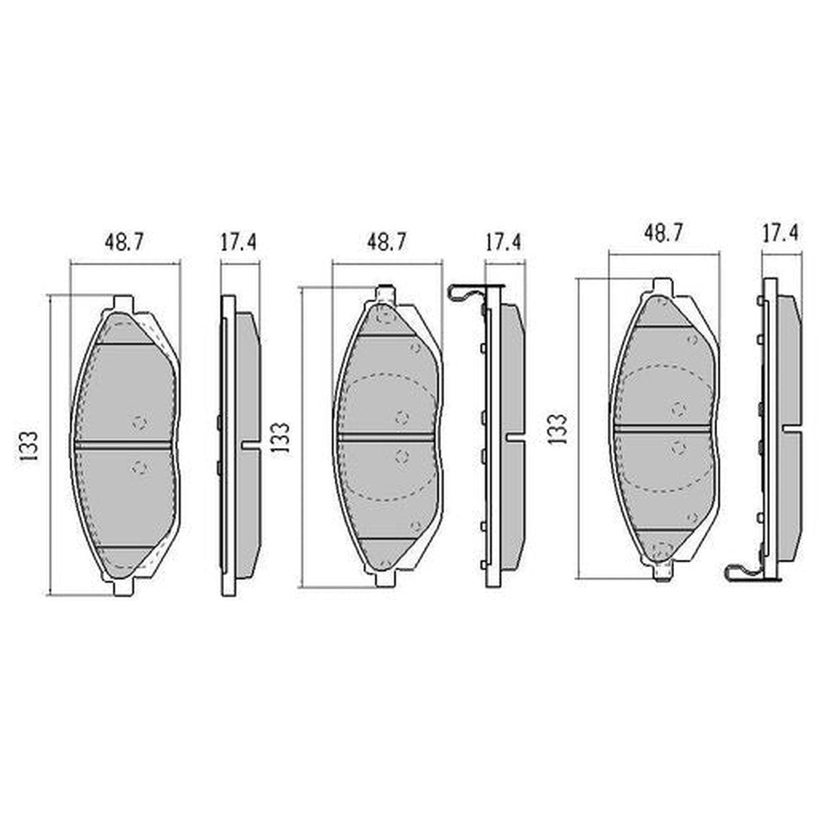 RDA GP Max Brake Pad Set Front RDB2176