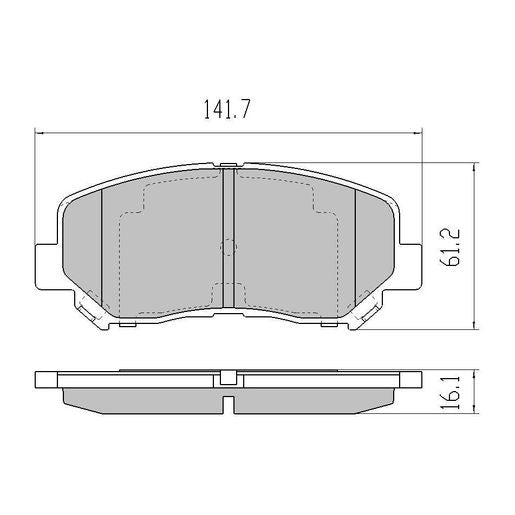 RDA Phantom Ceramic Brake Pad Set Front RDC2209