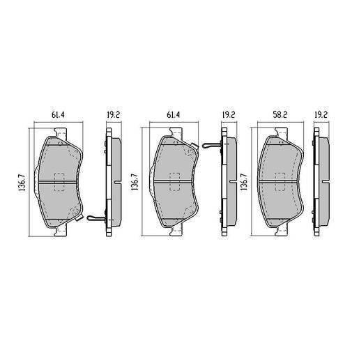 RDA Phantom Ceramic Brake Pad Set Front RDC2182