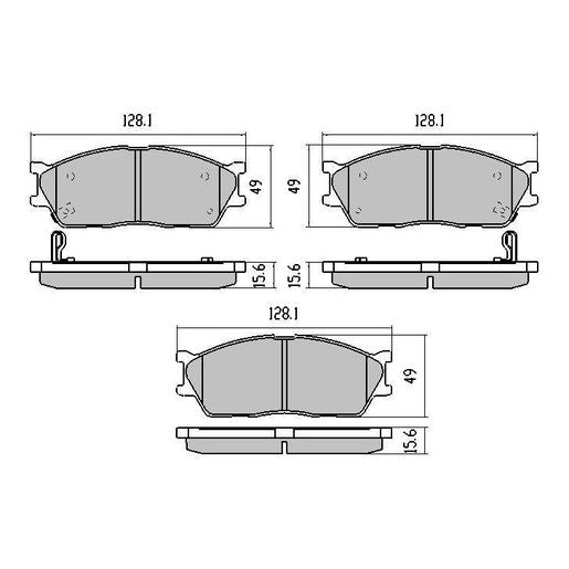 RDA Phantom Ceramic Brake Pad Set Front RDC1973