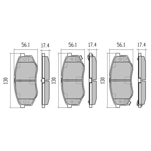 RDA Phantom Ceramic Brake Pad Set Front RDC2169