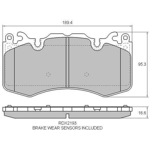 RDA Phantom Ceramic Brake Pad Set Front RDC2193