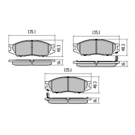 RDA Phantom Ceramic Brake Pad Set Front RDC1454