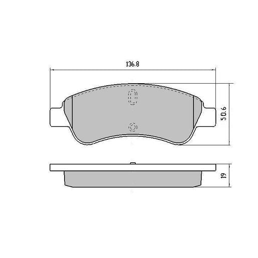 RDA GP Max Brake Pad Set Front RDB1954