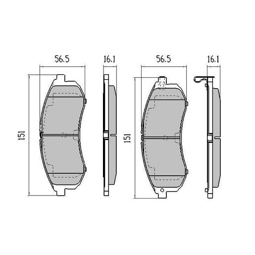RDA GP Max Brake Pad Set Front RDB2002
