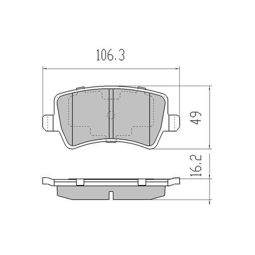 RDA Phantom Ceramic Brake Pad Set Rear RDC2199