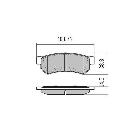RDA GP Max Brake Pad Set Rear RDB2032