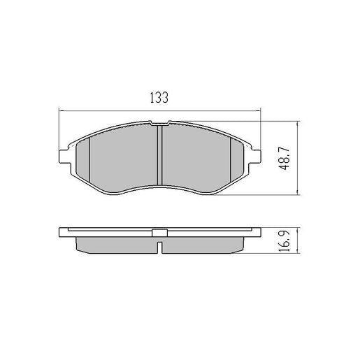 RDA GP Max Brake Pad Set Front RDB1940