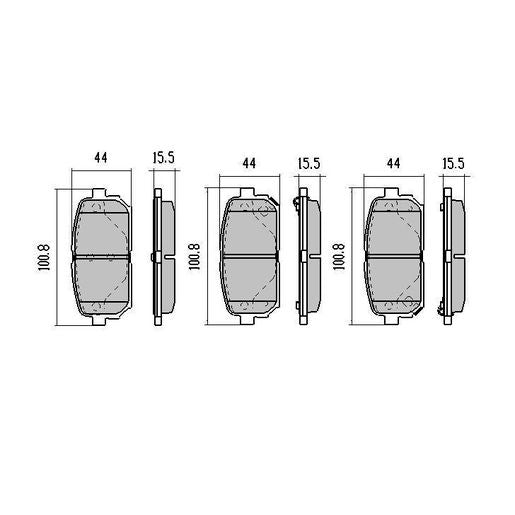 RDA Phantom Ceramic Brake Pad Set Rear RDC2166