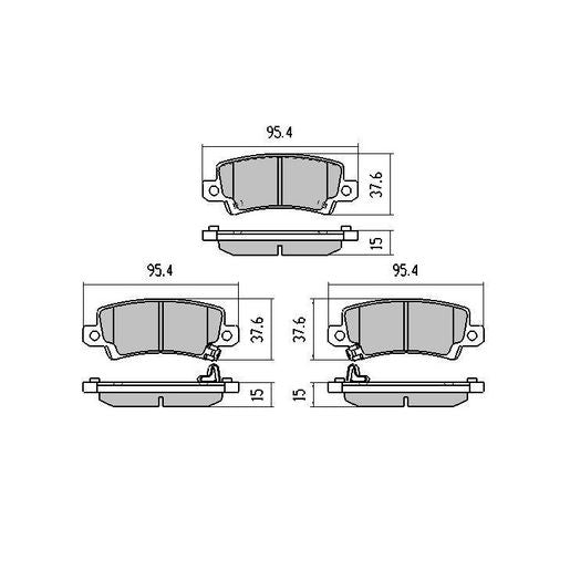 RDA Phantom Ceramic Brake Pad Set Rear RDC1982
