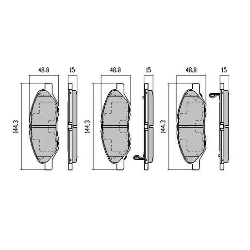 RDA GP Max Brake Pad Set Front RDB1927