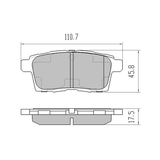 RDA Phantom Ceramic Brake Pad Set Rear RDC2139