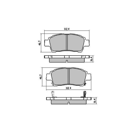 RDA Phantom Ceramic Brake Pad Set Front RDC1378
