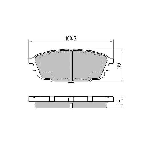 RDA GP Max Brake Pad Set Rear RDB1359