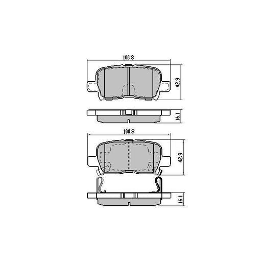 RDA GP Max Brake Pad Set Rear RDB1440