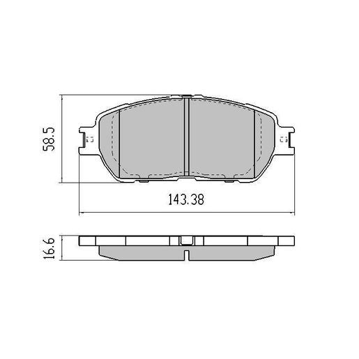 RDA GP Max Brake Pad Set Front RDB1519