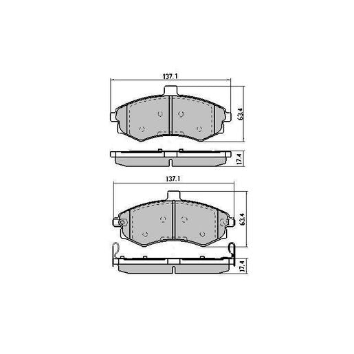 RDA Phantom Ceramic Brake Pad Set Front RDC1503