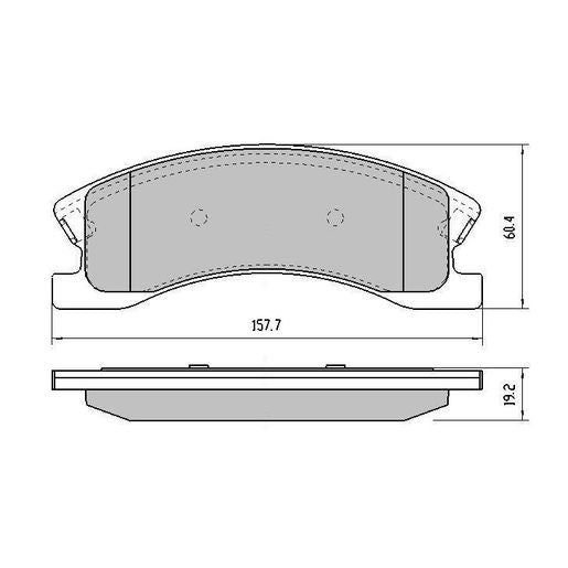 RDA GP Max Brake Pad Set Front RDB1974