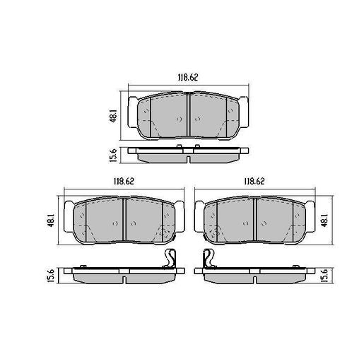 RDA Phantom Ceramic Brake Pad Set Rear RDC1673