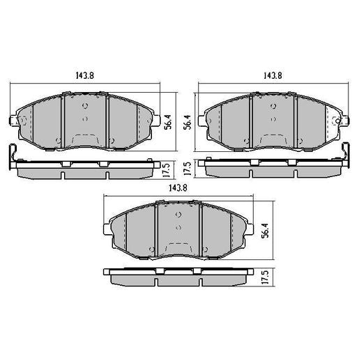 RDA Phantom Ceramic Brake Pad Set Front RDC1688