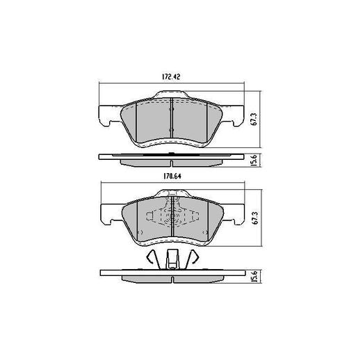 RDA Phantom Ceramic Brake Pad Set Front RDC1938