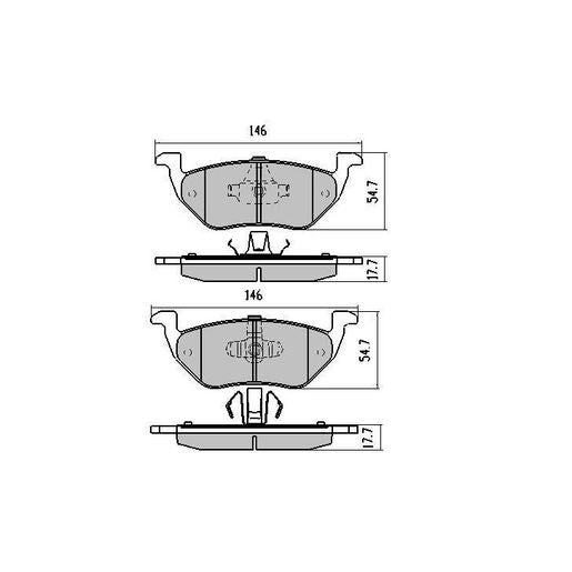 RDA GP Max Brake Pad Set Rear RDB1939