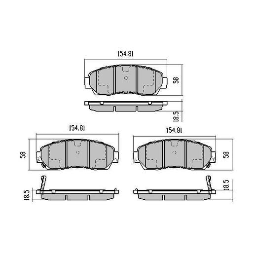 RDA GP Max Brake Pad Set Front RDB1720