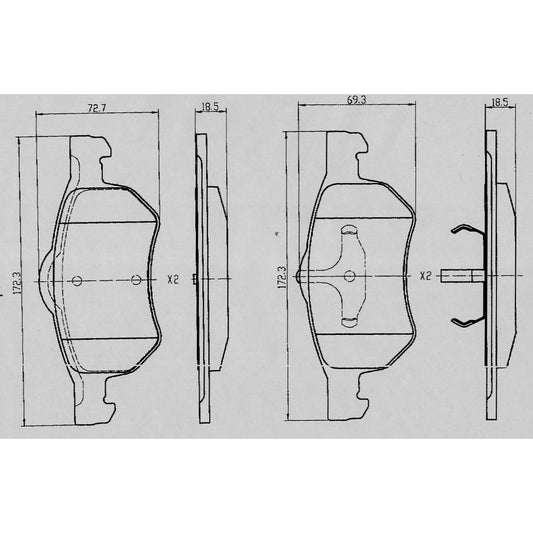 RDA Phantom Ceramic Brake Pad Set Front RDC1984