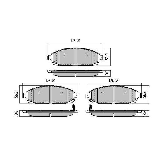 RDA GP Max Brake Pad Set Front RDB1951