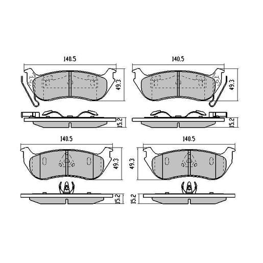 RDA Phantom Ceramic Brake Pad Set Rear RDC1937