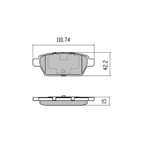 RDA Phantom Ceramic Brake Pad Set Rear RDC2064