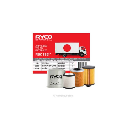Ryco 4x4 Filter Service Kit RSK183