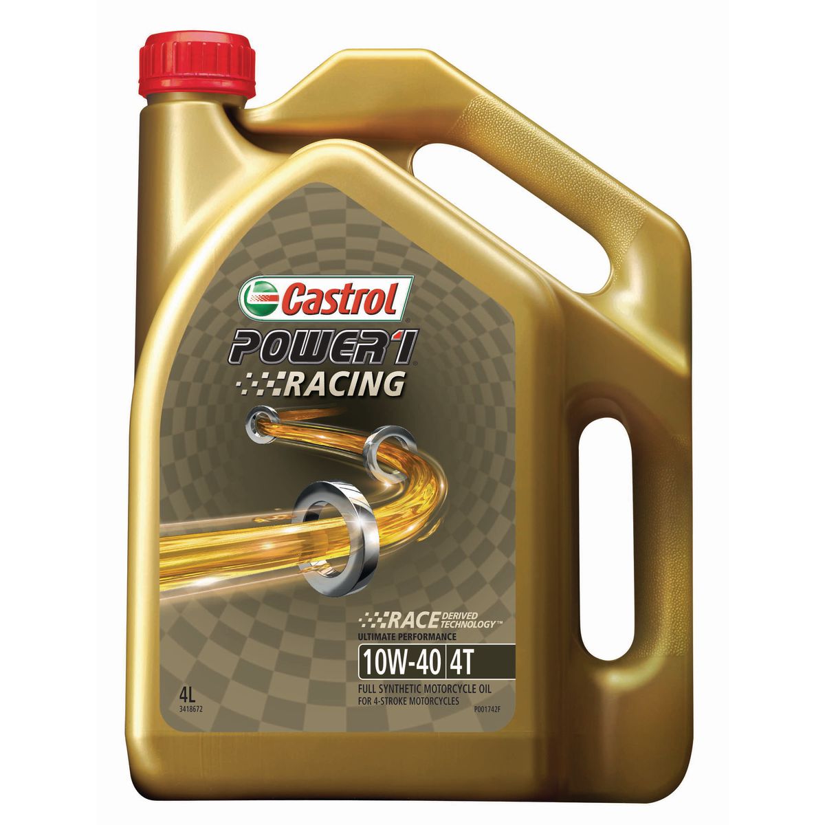 Castrol POWER1 Racing Full Synthetic Engine Oil 4T 10W-40 4L