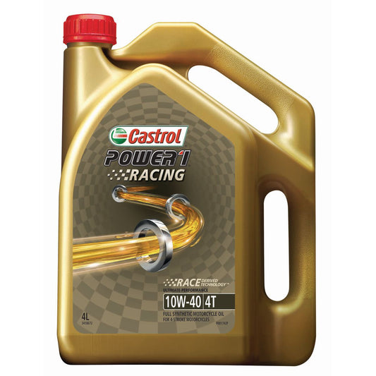 Castrol POWER1 Racing Full Synthetic Engine Oil 4T 10W-40 4L
