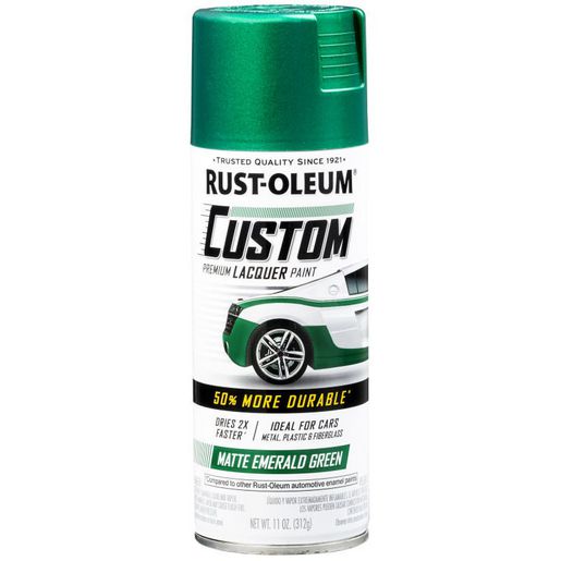 Rust-Oleum Premium Custom Lacquer Matte Emerald Green 311g 340562
