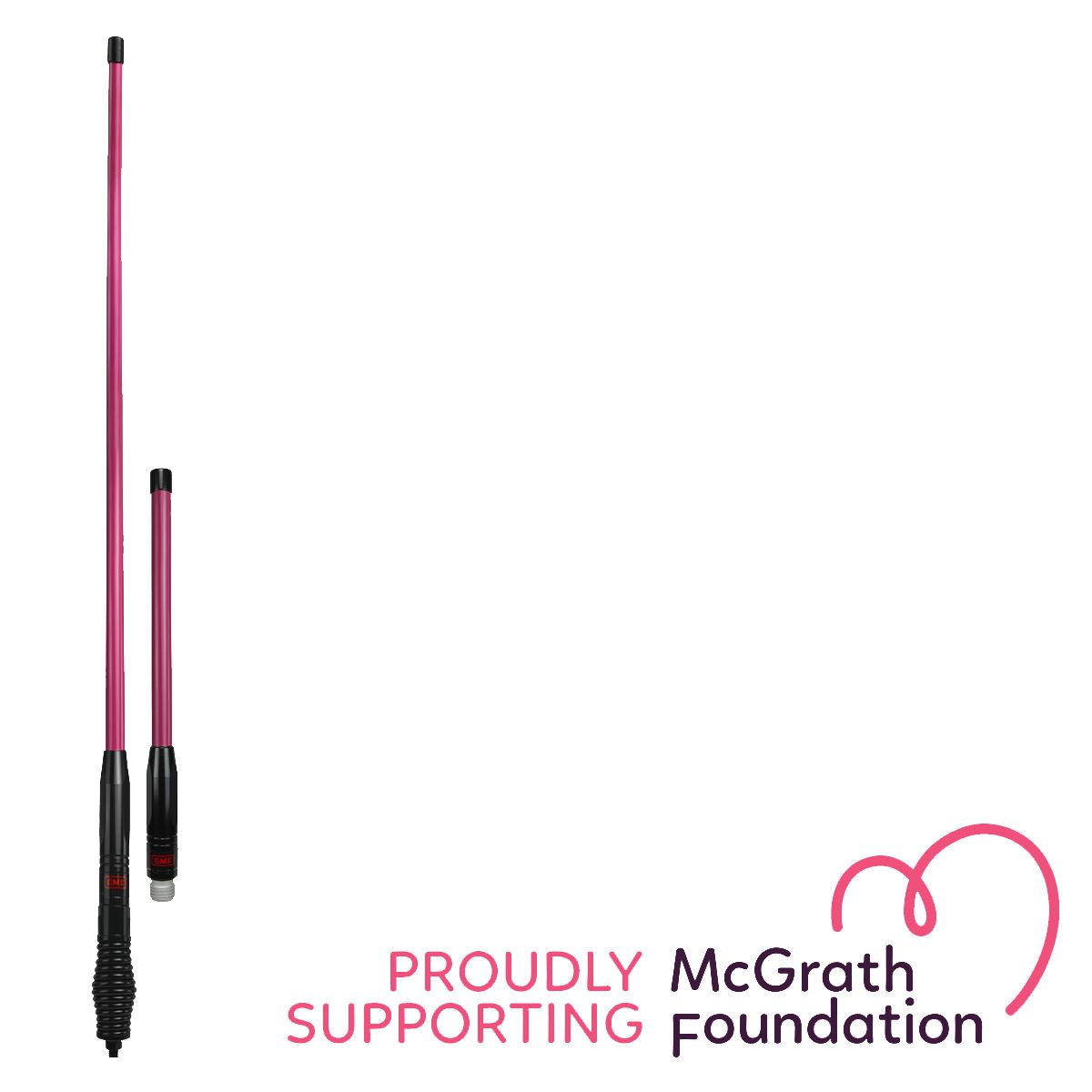 GME Heavy Duty All Terrain Antenna Pack 2.1dB & 6.6dB Pink/Black AE4705PBTP