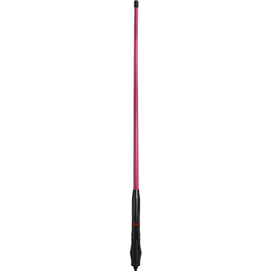 GME UHF CB Spring Base Heavy Duty Fibreglass Radome Antenna 6.6dB 1200mm Pink/Black AE4705PB