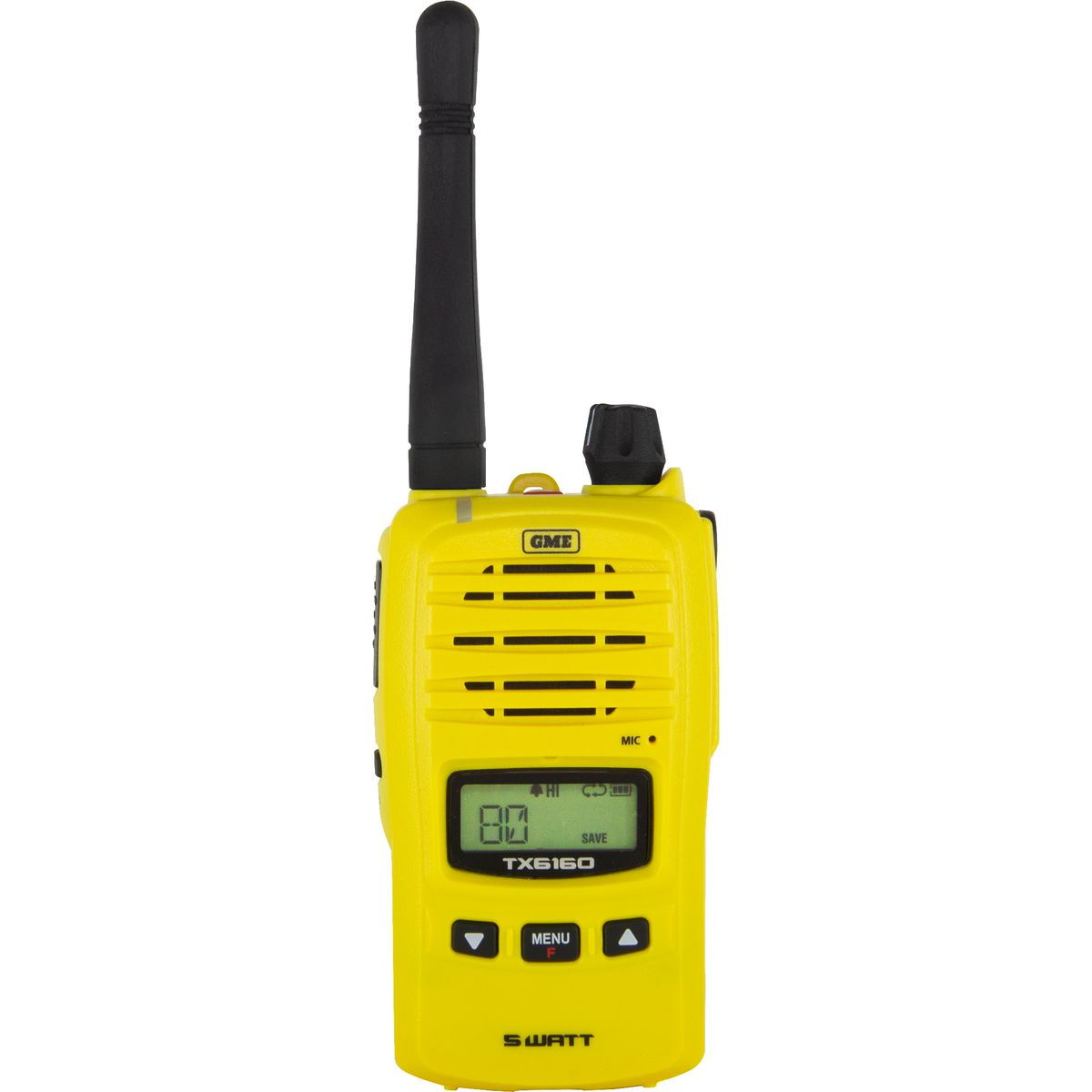 GME 5/1W IP67 UHF CB Handheld Radio Yellow