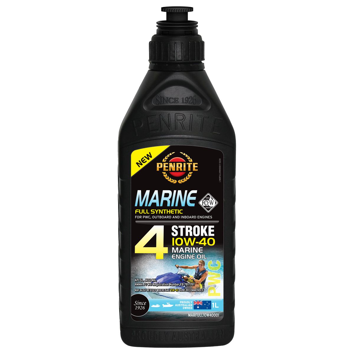 Penrite Marine 10W-40 Synthetic Engine Oil 1L MARFULL10W40001