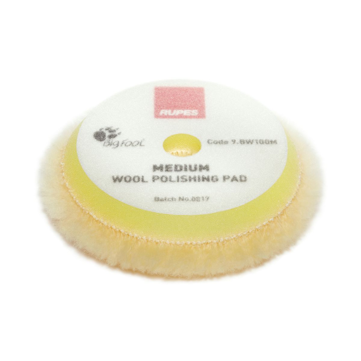 Rupes Bigfoot Wool Polishing Pad Medium 75mm