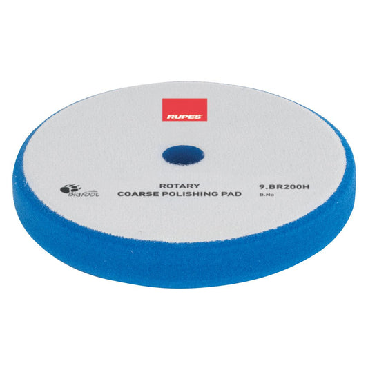 Rupes Bigfoot Rotary Foam Polishing Pad Blue Coarse 180mm