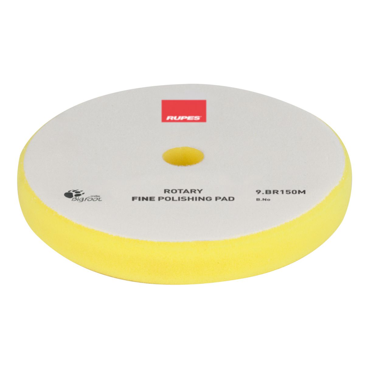 Rupes Bigfoot Rotary Foam Polishing Pad Yellow Fine 135mm
