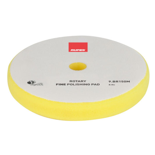 Rupes Bigfoot Rotary Foam Polishing Pad Yellow Fine 135mm